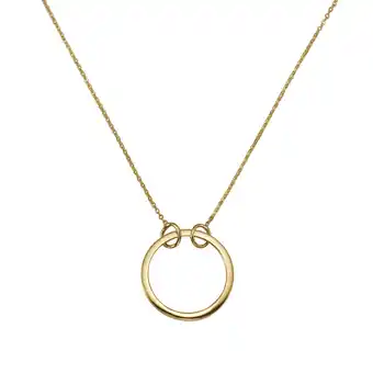 Netto Marken-Discount Fascination by Ellen K. Halskette Gold 375 45/42cm lang Kreis Motiv Angebot