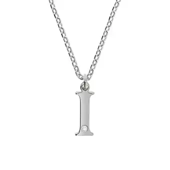 Netto Marken-Discount Diamonds by Ellen K. Halskette Silber 925 mit 1x Diamant 0,008ct. Buchstabe I Angebot