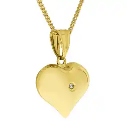 Netto Marken-Discount Diamonds by Ellen K. Anhänger mit Kette 375/- Gelbgold Diamant 0,005ct Angebot