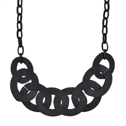 Netto Marken-Discount Steuer Modeschmuck Collierkette Metallcollier schwarz matt Angebot