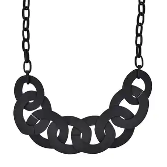 Netto Marken-Discount Steuer Modeschmuck Collierkette Metallcollier schwarz matt Angebot