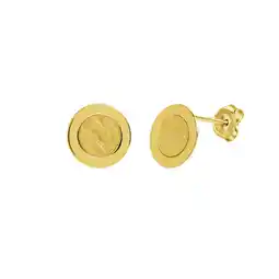 Netto Marken-Discount Celesta Silber Ohrringe Silber 925 vergoldet Motiv Münze Angebot