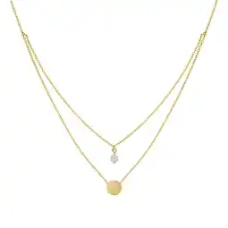 Netto Marken-Discount Fascination by Ellen K. Halskette Gold 375 zweifarbig Zirkonia Angebot