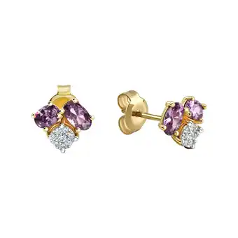 Netto Marken-Discount Fascination by Ellen K., Vivance Ohrringe Gold 375 Amethyst + Zirkonia Angebot