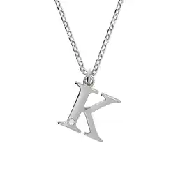 Netto Marken-Discount Diamonds by Ellen K. Halskette Silber 925 mit 1x Diamant 0,008ct. Buchstabe K Angebot