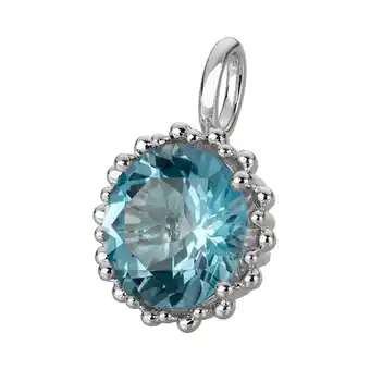 Netto Marken-Discount Orolino Anhänger 585 Gold mit Topas blau (beh.) 11,5mm rund Angebot