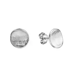 Netto Marken-Discount Celesta Silber Ohrringe Silber 925 rhodiniert mit eismatter Oberfläche Angebot