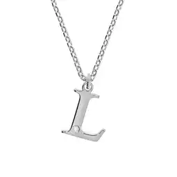 Netto Marken-Discount Diamonds by Ellen K. Halskette Silber 925 mit 1x Diamant 0,008ct. Buchstabe L Angebot
