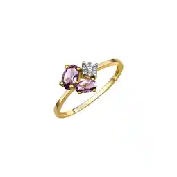 Netto Marken-Discount Fascination by Ellen K., Vivance Ring Gold 375 mit echtem Amethyst + Zirkonia Angebot