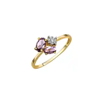 Netto Marken-Discount Fascination by Ellen K., Vivance Ring Gold 375 mit echtem Amethyst + Zirkonia Angebot
