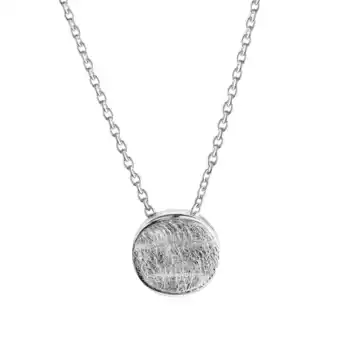 Netto Marken-Discount Celesta Silber Halskette Silber 925 rhodiniert 42+3cm lang mit eismatter Oberfläche Angebot