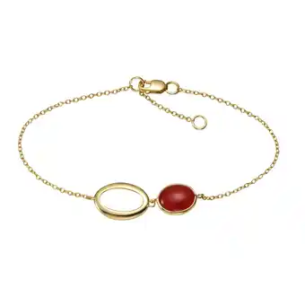 Netto Marken-Discount Jamelli Armschmuck 925 Silber vergoldet mit Carneol Angebot