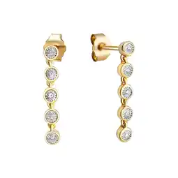 Netto Marken-Discount Diamonds by Ellen K. Ohrringe Gold 585 zweifarbig mit 10x Brillant zus. 0,05ct Angebot