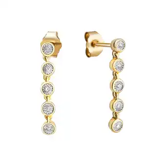 Netto Marken-Discount Diamonds by Ellen K. Ohrringe Gold 585 zweifarbig mit 10x Brillant zus. 0,05ct Angebot