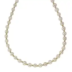 Netto Marken-Discount Fascination by Ellen K. Halskette Gold 375 Perle weiß 6-7mm Angebot