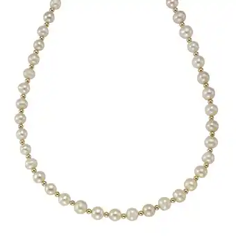 Netto Marken-Discount Fascination by Ellen K. Halskette Gold 375 Perle weiß 6-7mm Angebot