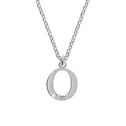 Netto Marken-Discount Diamonds by Ellen K. Halskette Silber 925 mit 1x Diamant 0,008ct. Buchstabe O Angebot