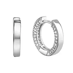 Netto Marken-Discount Celesta Silber Ohrringe Silber 925 rhodiniert mit 88 weißen Zirkonia-Steinen Angebot