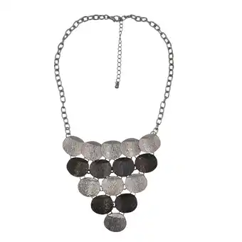 Netto Marken-Discount Steuer Modeschmuck Kette Metallcollier mit runden Plättchenanhängern Angebot