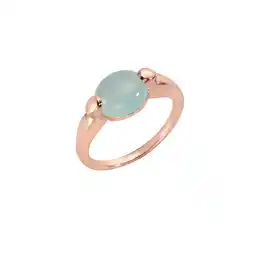Netto Marken-Discount Jamelli Ring 925 Silber rosé vergoldet Paraiba Chalcedon Angebot