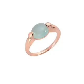 Netto Marken-Discount Jamelli Ring 925 Silber rosé vergoldet Paraiba Chalcedon Angebot