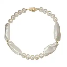 Netto Marken-Discount Fascination by Ellen K. Armband Gold 585 Perle weiß 6-7mm Angebot