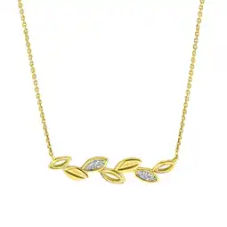 Netto Marken-Discount Fascination by Ellen K. Halskette 375 Gold mit 6x Zirkonia weiß Angebot
