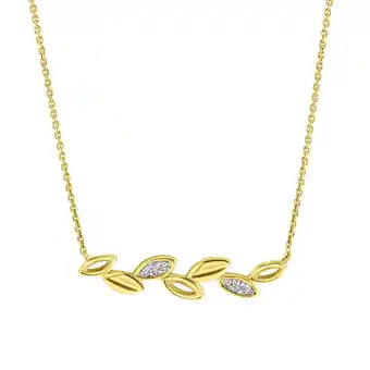 Netto Marken-Discount Fascination by Ellen K. Halskette 375 Gold mit 6x Zirkonia weiß Angebot