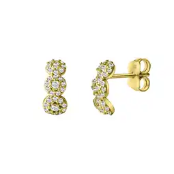 Netto Marken-Discount Fascination by Ellen K. Ohrringe Gold 585 mit 60x Zirkonia weiß Angebot