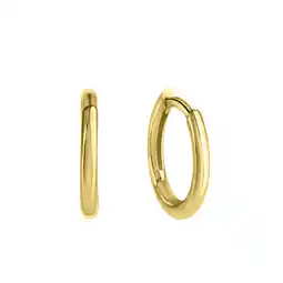 Netto Marken-Discount Celesta Silber Ohrringe Silber vergoldet glänzend 12mm Durchmesser Angebot