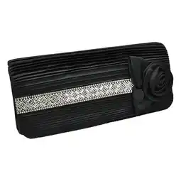 Netto Marken-Discount Steuer Modeschmuck Abendtasche Satin-Optik mit Blüte und Strassbesatz Angebot