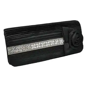 Netto Marken-Discount Steuer Modeschmuck Abendtasche Satin-Optik mit Blüte und Strassbesatz Angebot