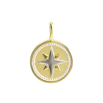 Netto Marken-Discount Orolino Anhänger 375 Gold zweifarbig mit Windrosen-Motiv Angebot