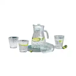 Netto Marken-Discount 5-tlg 1,2 Liter Krug Karaffe 4 Gläser je 220ml GB05 Angebot