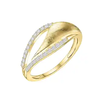 Netto Marken-Discount Fascination by Ellen K. Ring 585 Gold zweifarbig mit 24x Zirkonia weiß Angebot