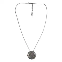 Netto Marken-Discount Steuer Modeschmuck Kette Halskette, silberfarben, mit rundem Anhänger Angebot