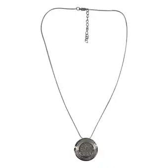 Netto Marken-Discount Steuer Modeschmuck Kette Halskette, silberfarben, mit rundem Anhänger Angebot