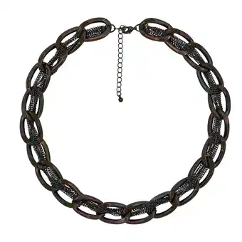 Netto Marken-Discount Steuer Modeschmuck Kette braune Metall Gliederkette Angebot