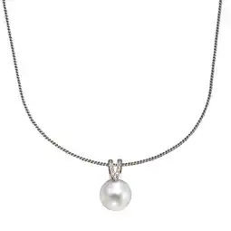 Netto Marken-Discount Orolino Halskette Gold 585 mit weißer Perle 9,5-10mm und 13 Brillanten zus. 0,06ct Angebot