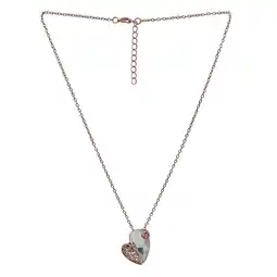 Netto Marken-Discount Steuer Modeschmuck Kette Kette, rosegoldfarben, mit Herzanhänger Angebot