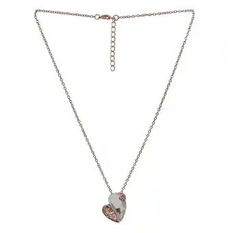 Netto Marken-Discount Steuer Modeschmuck Kette Kette, rosegoldfarben, mit Herzanhänger Angebot