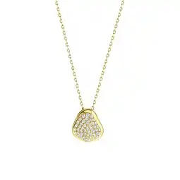 Netto Marken-Discount Fascination by Ellen K. Halskette Gold 333 zweifarbig mit 53x Zirkonia-Steinen weiß Angebot