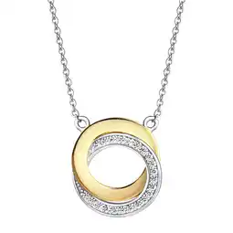 Netto Marken-Discount Celesta Silber Halskette 925 Silber 2farbig mit Zirkoniasteinen Angebot