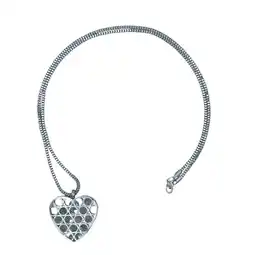 Netto Marken-Discount Steuer Modeschmuck Kette Rhodiumfarbener Herzanhänger an Metallkette Angebot