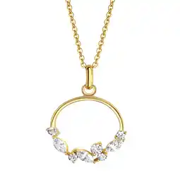 Netto Marken-Discount Celesta Gold Halskette 375 Gelbgold mit Zirkonia Angebot
