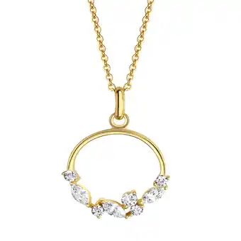 Netto Marken-Discount Celesta Gold Halskette 375 Gelbgold mit Zirkonia Angebot