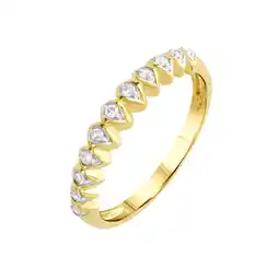 Netto Marken-Discount Diamonds by Ellen K. Ring Gold 375 zweifarbig mit 11x Diamant 0,10ct Angebot