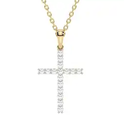 Netto Marken-Discount Diam Addict Halskette 585 Gelbgold mit 16 im Labor gezüchteten Diamanten Angebot