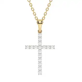 Netto Marken-Discount Diam Addict Halskette 585 Gelbgold mit 16 im Labor gezüchteten Diamanten Angebot
