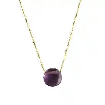 Netto Marken-Discount Celesta Gold Halskette 375/- Gelbgold Amethyst Angebot